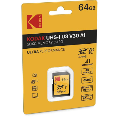 KODAK HIGH SPEED SDXC 64 GB CLASS 10 95 MB/S SD MEMORY CARD | Memory and Storage