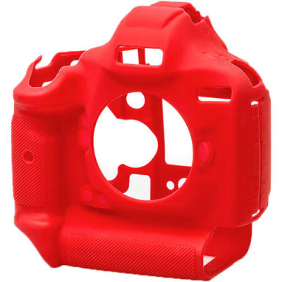 EASYCOVER SILICONE PROTECTION COVER FOR CANON EOS 1DX, 1DX MARK II, MARK III (RED) | Camera Cases and Bags