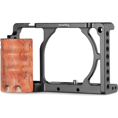 SMALLRIG 2082 CAGE KIT WITH WOODEN GRIP FOR SONY A6000 / A6300