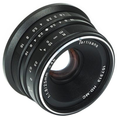 7 ARTISANS 25MM F1.8 FOR SONY E-MOUNT / APS-C BLACK | Lens and Optics