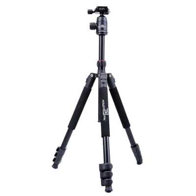 POWERPAK XPRO-25 5FT. LIGHTWEIGHT PORTABLE ALUMINIUM TRIPOD STAND WITH BALL HEAD FOR VIDEO & DSLR CAMERAS PAYLOAD 6KG