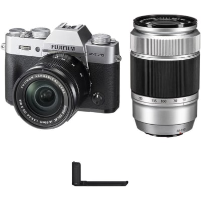FUJI XT20 WITH 16-50MM AND 50-230MM DUAL KIT SILVER | Digital Cameras
