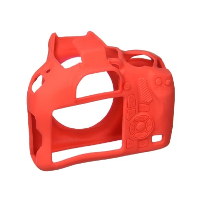 EASYCOVER SILICONE COVER FOR CANON 1300D/1500D/4000D CAMERA (RED) | Camera Cases and Bags