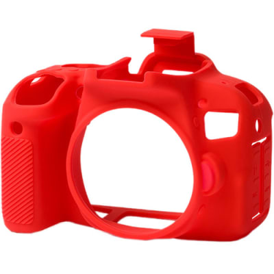 EASYCOVER SILICONE COVER FOR CANON 800D CAMERA (RED)