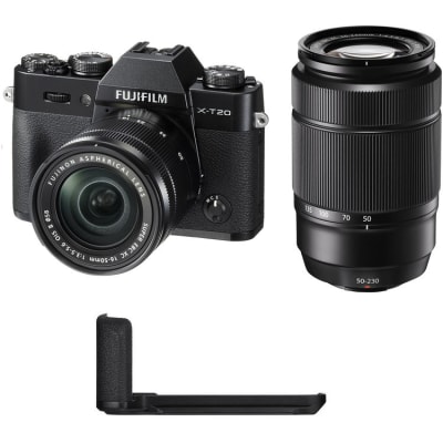 FUJI XT20 WITH 16-50MM AND 50-230MM DUAL KIT BLACK | Digital Cameras