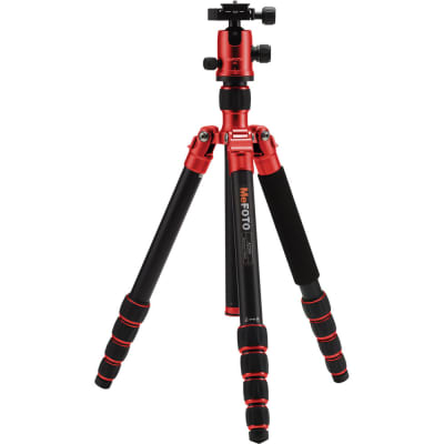 MEFOTO A2350SQ2R ALUMINIUM TRIPOD KIT (RED) | Tripods Stabilizers and Support