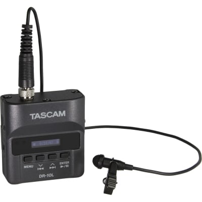 TASCAM DR-10L MICRO PORTABLE AUDIO RECORDER WITH LAVALIER MICROPHONE | Audio