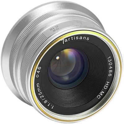 7ARTISANS PHOTOELECTRIC 25MM F/1.8 LENS FOR MICRO FOUR THIRDS SILVER | Lens and Optics