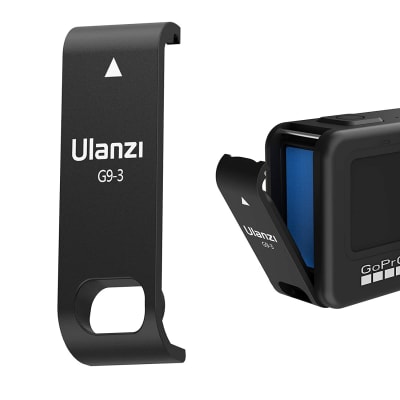 ULANZI G9-3 PLASTIC PROTECTIVE COVER FOR GOPRO HERO 9 BLACK, BATTERY DOOR CHARGING COVER VLOG ACCESSORY FOR GO PRO 9 ACTION CAM