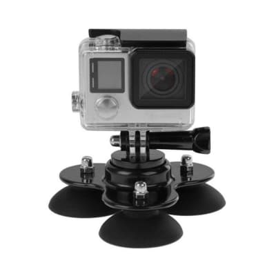 RELIABLE WINDSHIELD CAR SUCTION CUP MOUNT COMPATIBLE WITH GOPRO HERO 9/8/7 BLACK, SJCAM, YI, EKEN & OTHER ACTION CAMERAS ACCESSORIES