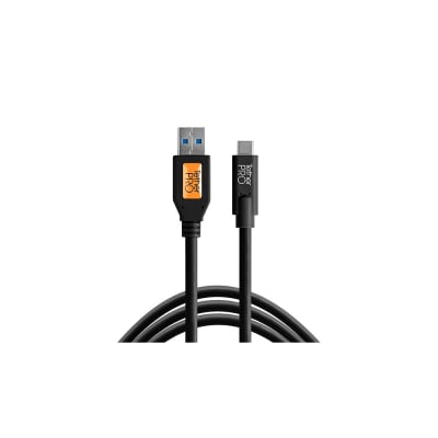 TETHERPRO USB 3.0 TO USB-C 15' 4.6M ORG-BLACK CUC3215 | Other Accessories