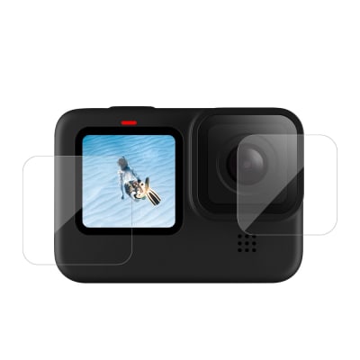 TELESIN GP-FLM-901 TEMPERED GLASS SCREEN & LENS PROTECTIVE FILM COVER FOR GOPRO 9 | Action/ 360 Cameras