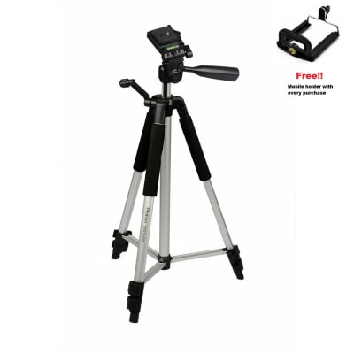 PHOTRON STEDY 450 TRIPOD FOR MIRRORLESS/ DSLR CAMERA, MOBILE, GOPRO ETC. (SUPPORTS UP TO 2.7 KG) | Tripods Stabilizers and Support