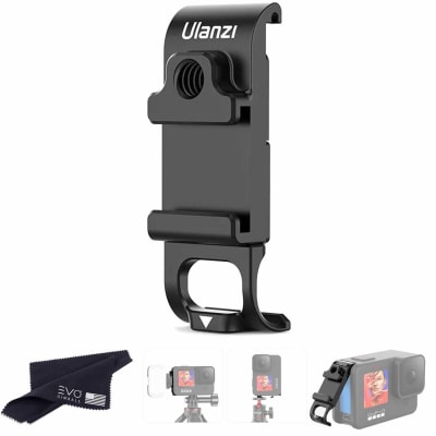 ULANZI G9-6 MULTIFUNCTION BATTERY COVER DOOR FOR GOPRO HERO9 BLACK WITH COLD SHOE MOUNT & OPEN PORT FOR CAMERA CHARGING