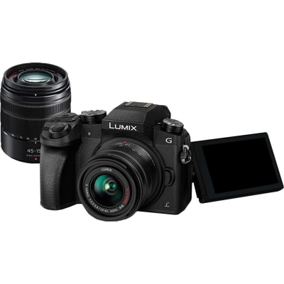 PANASONIC LUMIX G7 WITH 14-42MM AND 45-150MM LENS