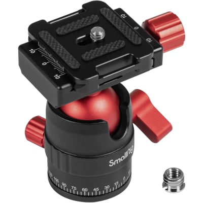 SMALLRIG 3034 ALUMINUM PANORAMIC BALL HEAD WITH QUICK RELEASE PLATE | Tripods Stabilizers and Support