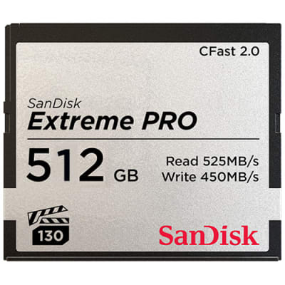 SANDISK 512GB C-FAST CARDS SPEED 525MB | Memory and Storage