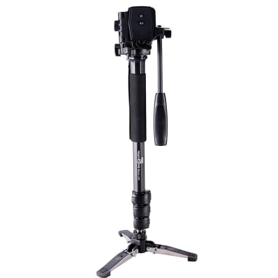 POWERPAK MONO-X10 4.8FT MONOPOD THREE LEG SELF STANDING 360 DEGREE ROTATABLE WITH HEAD FOR NIKON CANON DSLR PANASONIC VIDEO | Tripods Stabilizers and Support