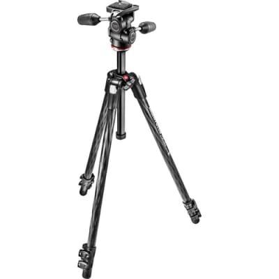 MANFROTTO 290 XTRA CARBON KIT, CF 3 SECTION TRIPOD WITH 3W HEAD MK290XTC3-3W | Tripods Stabilizers and Support
