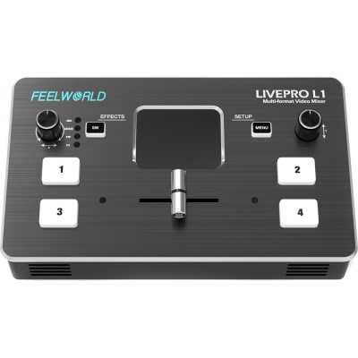 FEELWORLD LIVEPRO L1 MULTICAMERA VIDEO SWITCHER WITH 4 X HDMI INPUTS & USB STREAMING