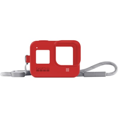 GOPRO SLEEVE + LANYARD (HERO8 BLACK) (RED) AJSST-008