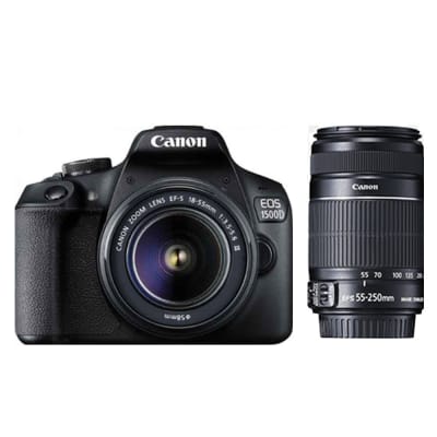 CANON 1500D WITH 18-55 AND 55-250MM IS II COMBO KIT