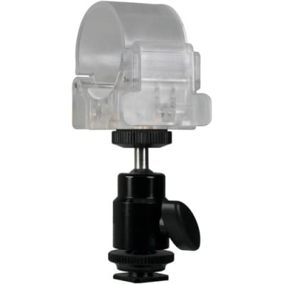 NANLITE PAVOTUBE TRANSPARENT POLYCARBONATE CLIP AND MINI BALL HEAD WITH HOT SHOE ADAPTER | Lighting