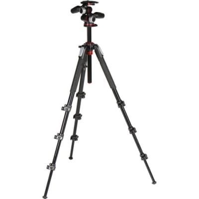 MANFROTTO MK190XPRO4-3W ALUMINUM TRIPOD WITH 3-WAY PAN/TILT HEAD