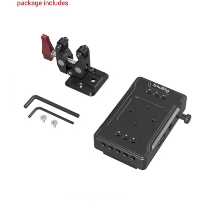 SMALLRIG 3497 V-MOUNT BATTERY ADAPTER PLATE WITH SUPER CLAMP MOUNT