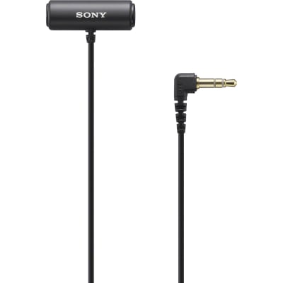 SONY ECM-LV1 COMPACT STEREO LAVALIER MICROPHONE WITH 3.5MM TRS CONNECTOR