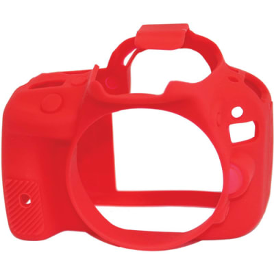 EASYCOVER SILICONE CAMERA CASE FOR CANON 100D RED