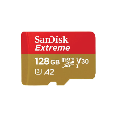 SANDISK 128GB EXTREME 160 MBPS MICRO SD CARDS FOR ACTION CAMERAS AND DRONE