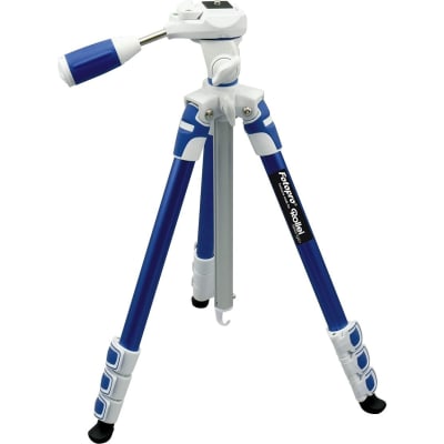 FOTOPRO S3 4-SECTION 57 INCH ALUMINUM PHOTO & VIDEO TRIPOD WITH 3 WAY PANHEAD PAYLOAD - 2.5KG (BLUE)