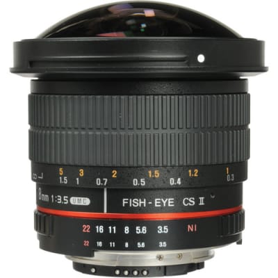 SAMYANG 8MM F3.5 UMC FISH-EYE CS II LENS FOR NIKON