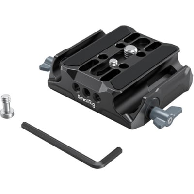 SMALLRIG 3357 UNIVERSAL CAMERA BASEPLATE WITH 15MM LWS ROD CLAMP