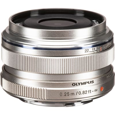 OLYMPUS M.ZUIKO DIGITAL 17MM F/1.8 LENS (SILVER) | Lens and Optics