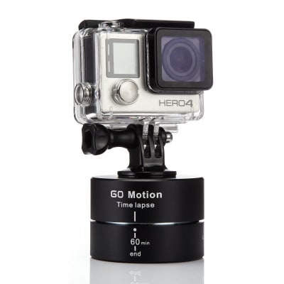 RELIABLE 360° 60 MINUTES ROTATING TRIPOD TIME LAPSE STABILIZER WITH MOBILE ATTACHMENT & TRIPOD MOUNT | Action/ 360 Cameras
