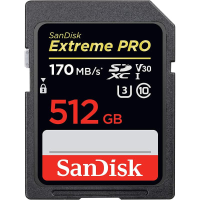 SANDISK 512GB EXTREME PRO SD CARD 170MBPS