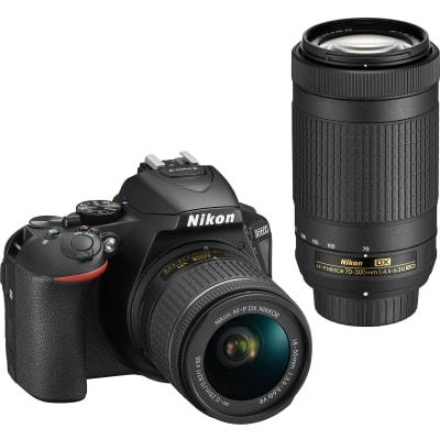 NIKON D5600 WITH 18-55MM AND 70-300MM COMBO