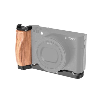 SMALLRIG LCS2438 WOODEN HAND GRIP WITH COLD SHOE FOR SONY RX100 III / IV / V / VI / VII