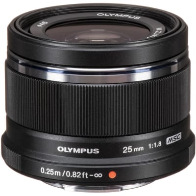 OLYMPUS M.ZUIKO DIGITAL 25MM F/1.8 LENS (BLACK) | Lens and Optics