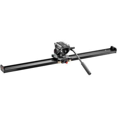 MANFROTTO MVS100AMVH500AH SLIDER 100CM, WITH 500 FLAT BASE VIDEO HEAD | Tripods Stabilizers and Support