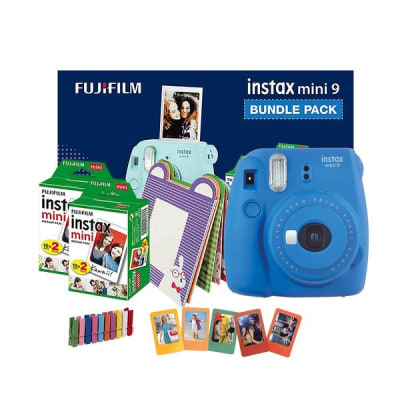FUJIFILM INSTAX MINI 9 BUNDLE PACK COBALT BLUE | Digital Cameras
