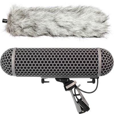 RODE BLIMP WINDSHIELD AND RYCOTE SHOCK MOUNT SUSPENSION SYSTEM FOR SHOTGUN MICROPHONES | Audio