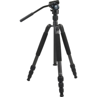SIRUI N-S SERIES CARBON FIBER TRIPOD & VA-5 ULTRA-COMPACT VIDEO HEAD KIT, N-1204SK | Tripods Stabilizers and Support