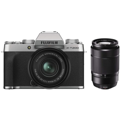 FUJIFILM X-T200 COMBO 15-45MM AND 50-230MM LENS SILVER