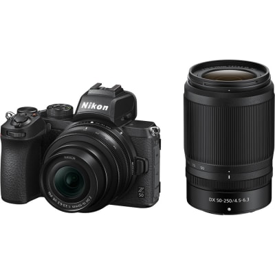 NIKON Z 50 MIRRORLESS DIGITAL CAMERA WITH 16-50MM AND 50-250MM LENSES