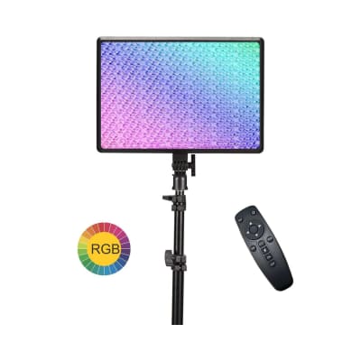 DIGITEK LED D-556 RGB PROFESSIONAL LED VIDEO LIGHT WITH BI-COLOR & RGB EFFECTS AND REMOTE